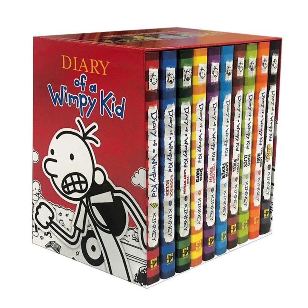 Diary of a Wimpy Kid Box of Books 1-10 Hardcover Gift Set -- Jeff Kinney